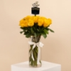 Picture of Savanna Flowers  Vase |  25 Yellow Roses