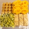 Picture of Flowers Box |Yellow Roses And Chocolate 25Pcs