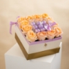 Picture of Flowers Box |Peach Rose And Chocolate 9Pcs