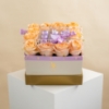 Picture of Flowers Box |Peach Rose And Chocolate 9Pcs