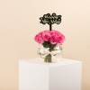 Picture of Savanna  Vase /20 Pink Fuchsia Roses